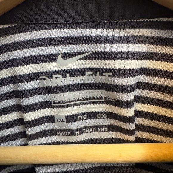 Nike Navy Striped Polo Shirt for Men - Picture 5 of 6